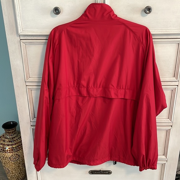 Adidas vintage red grey striped climate control windbreaker men’s size med - Picture 7 of 9